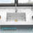 Undermount Sink, Rectangular Single Bowl Sink Basin