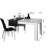 Modern Extendable Dining Table, White, 51.2 x 30.7 x 31.0 inches (Open: 66.9 x 30.7 x 31.0 inches) | 100% Melamine Coated Particle Board, Thickness: 0.7 inches | Stylish & Versatile for Dining Rooms & Kitchens-786729206