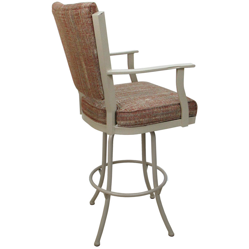 Très grand tabouret pivotant en métal Varges, Beige, Watusi Madder