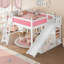 Lit mezzanine double avec tablettes de rangement et armoire, lit mezzanine pour enfants en bois massif avec échelle et échelle détachables, naturel-1735489244-1735489245