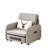 61.61"  W, 4-in-1 foldable sofa bed with adjustable backrest and side pockets, removable cotton-linen fabric, easy to move, suitable for RV small spaces-1619033457-1619033459