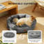 Lit pour chien et chat rond pour petits animaux de compagnie, nid lavable en peluche avec base antidérapante, intérieur-113029143-112669761