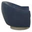 Fauteuil pivotant en cuir Hazel-1000338753-1000338757