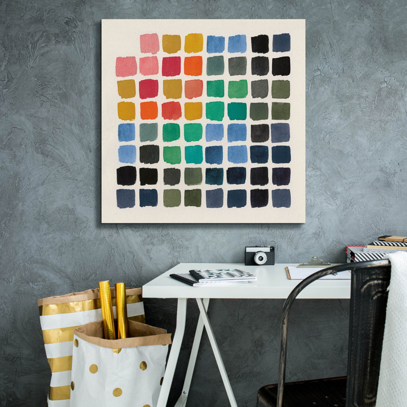  «Retro Color Graph» par Wild Apple Portfolio, art mural sur toile, 26 po x 26 po
