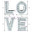 Elvert 4 Piece Handmade Mirror Letters Wall Décor Set-818524437-822393584