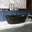 65 Inch Oval Artificial Stone Solid Surface Freestanding Bathroom Bathtub