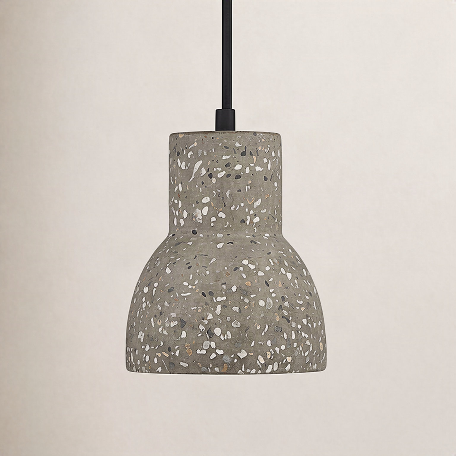 Verena Single Light Concrete Steel Dimmable Pendant