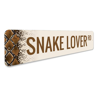 Plaque en aluminium Snake Lover Street