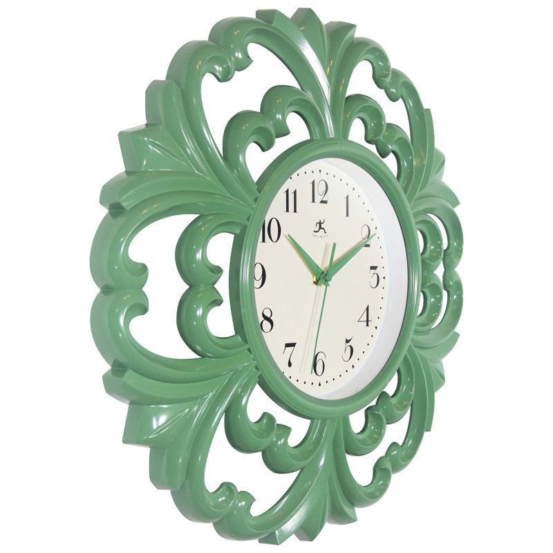 Horloge murale 15,5 po Siebeld, Vert