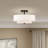 Jorgan Linen Blend Semi Flush Mount-1115678276