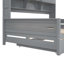 Lit de jour en bois avec lit gigogne, armoire et tablette tout-en-un pour une utilisation maximale de l'espace et du rangement-210908141-210908142