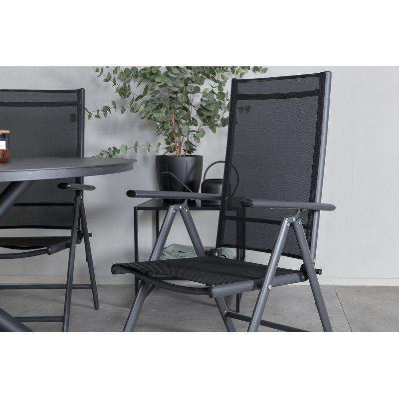 Staudt Dining Set, Black, Black, Black