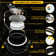 Adjustable Downlight 4'' Selectable Color Temperature Dimmable IC Rated LED Canless Recessed Lighting Kit