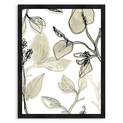 «Blue and Purple Flower Song III» par Vassileva Silvia, reproduction sur toile flottante
