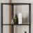 Six-Tier Corner Shelving Unit, 67.4 Inches, Black, Narrow Design, Metal Frame, Wood Construction, With LED Light. Suitable For Corner Use In Living Room Or Bedroom.-794967736