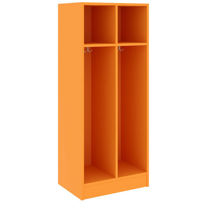 Double Wide Two Compartment Classroom Cabinet Locker