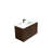 30" Patented Folding Wall-Mounted Vanity With Ceramic Sink, 1-Minute Tool-Free Assembly & 3D Textured Cabinet (Walnut)-2102895931