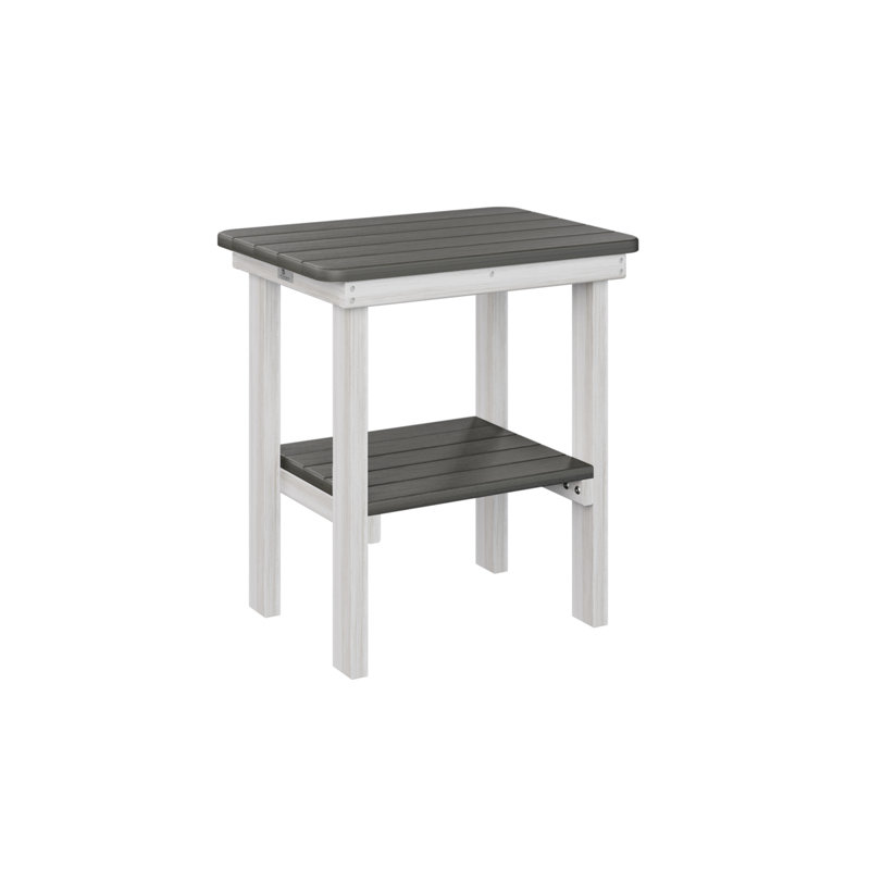 Berlin Gardens Rectangular End Dining Table, Coastal Gray, Seashell