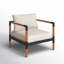 Chaise de patio avec coussins Alekai