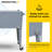 Permasteel 80-Qt Classic Outdoor Patio Cooler On Wheels-50807094