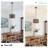 3-light  Flush Mount Ceiling Light & Pendant Light - Black & Walnut Metal Cage Design(bulbs Not Included)-174872983