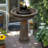 Birdbath Fountain with Lights