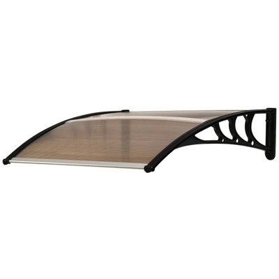 Dakota Fields 120cm W x 75cm D Plastic Cover Retractable Door / Window Awning