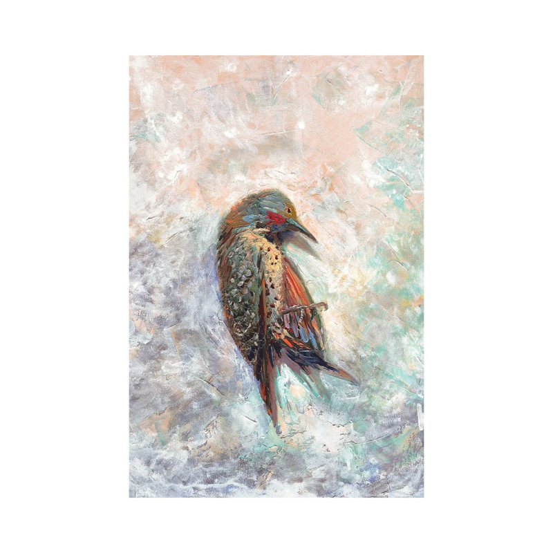Flicker N Light by Iris Scott - Floater Frame Rectangle Painting on Canvas, Wrapped Canvas, 20.32 cm H x 30.48 cm W