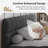 Chenille Upholstered Bed Frame With Headboard-95756490-86317122