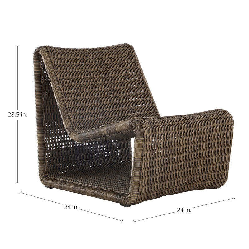 Como 24" W Patio Chair with Cushions
