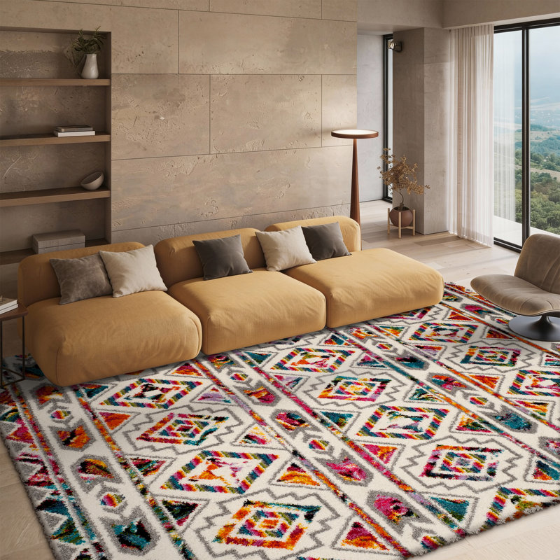 Breanna Shag Performance Geometric Rug, Rectangle 8' x 10'