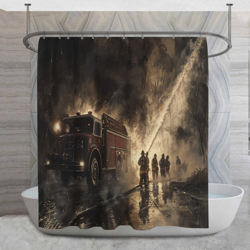 Efstathia Shower Curtain, 93"H x 70"W