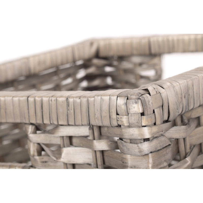 Wicker Willow Storage Basket, 28cm H x 30cm W x 30cm D