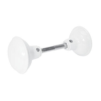 Ensemble de broches de porte en laiton massif Prime-Line, 2 1/4 po Diamètre extérieur, blanc (paquet de 1)