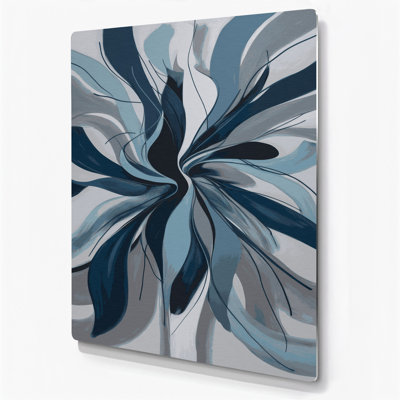 Abstract Figurative 14 Grey Metal Wall Art