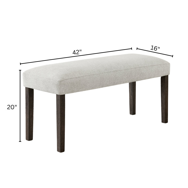 Banc de salle à manger rembourré Mitton