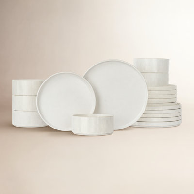 Stoneware Dinnerware Set - Service for 6