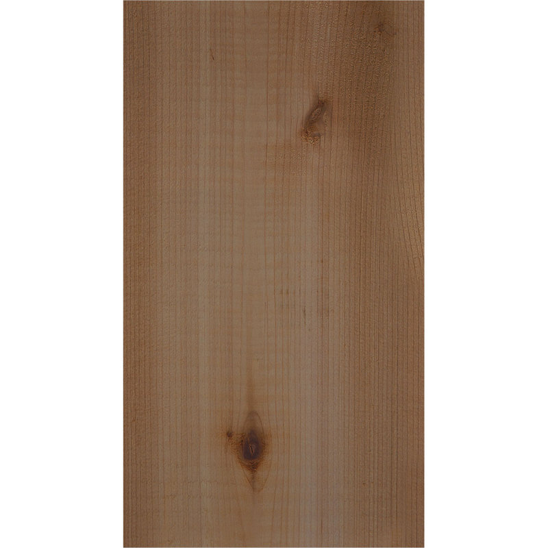 Queue de chevron lisse Carmel, Cèdre rouge de l'Ouest, 10"H x 5 1/2"W x 18"L