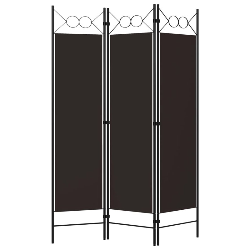 Tati 457.2cm H Folding Room Divider, Brown, 3