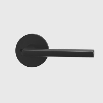 Flat Door Lever with Round Rosette