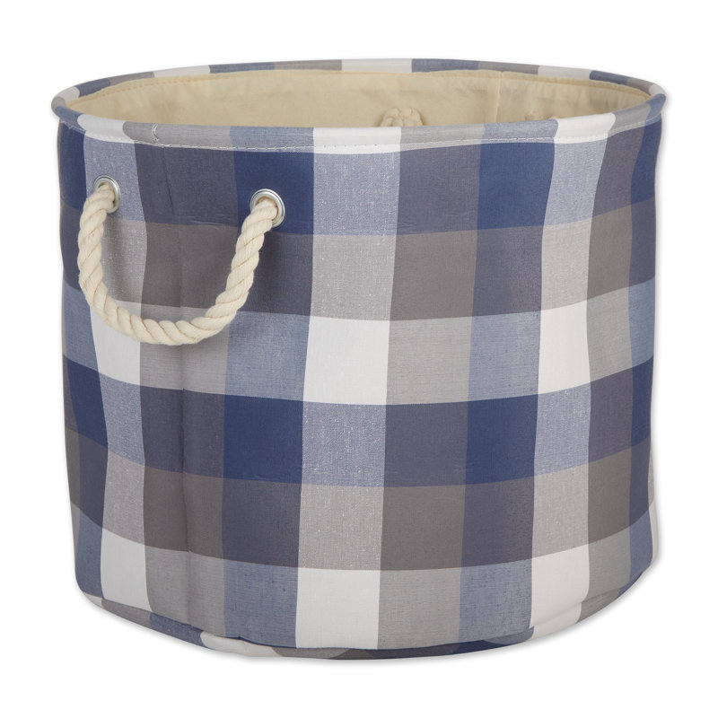 Bac en tissu, H 15 po x l 16 po x P 16 po, Bleu français