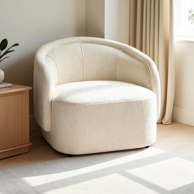 Fauteuil d'appoint incurvé