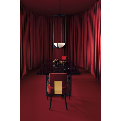 Wish You Were Here Stone Top Metal Base Dining Table