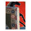 One-of-a-Kind 2' X 2'8'' 1970s Area Rug in Flush Orange/Black/Malibu