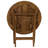 Heideman 32" Round Teak Outdoor Folding Bistro Table-345046322-345046323