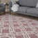 Carina Washable Rugs Trellis Design in Pink