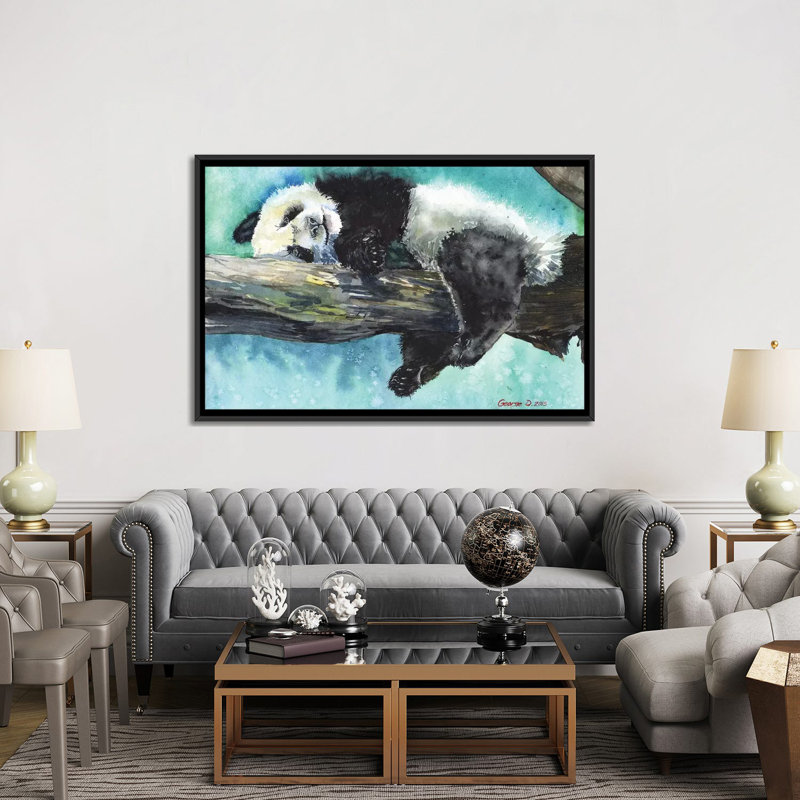 Relax Relax, impression sur toile, H 18 po x l 26 po x P 1,5 po, Toile avec cadre noir, Pas de tapis