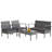 Ashlay 4pcs Rattan Patio Conversation Set Outdoor Wicker Furniture Set W/ Cushions-93800380-93800379