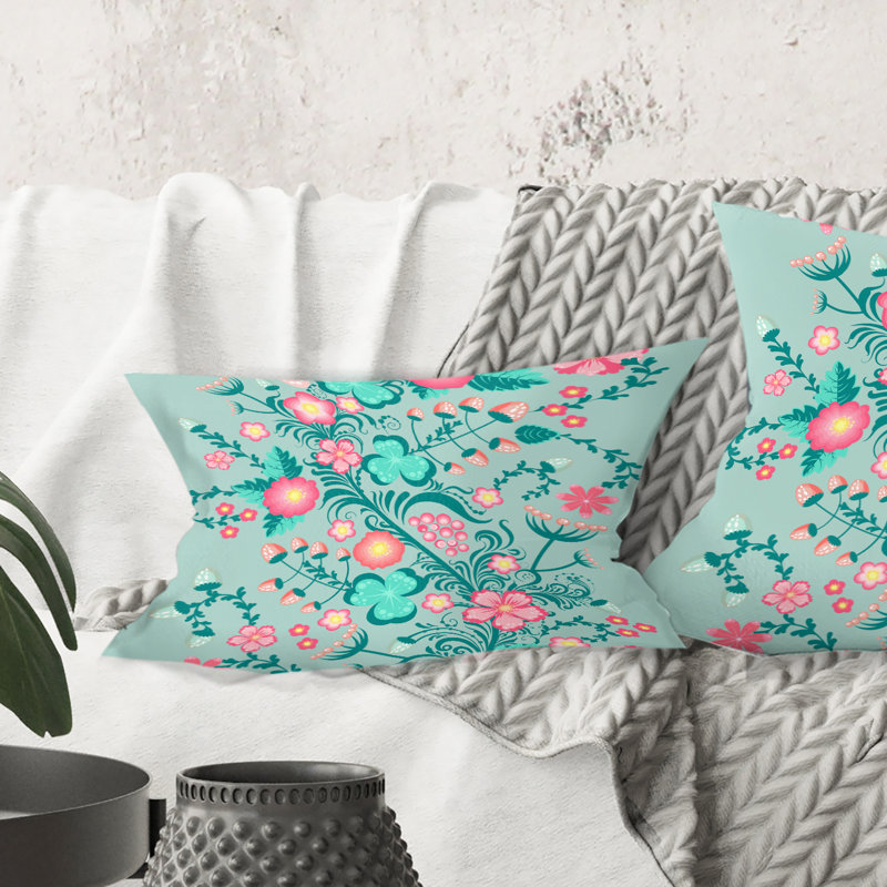 Coussin lombaire à motif de ressort dans des couleurs douces
