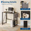 Iron wood k-Shape Folding Table, Folding Desk, Foldable Computer Desk-130108221